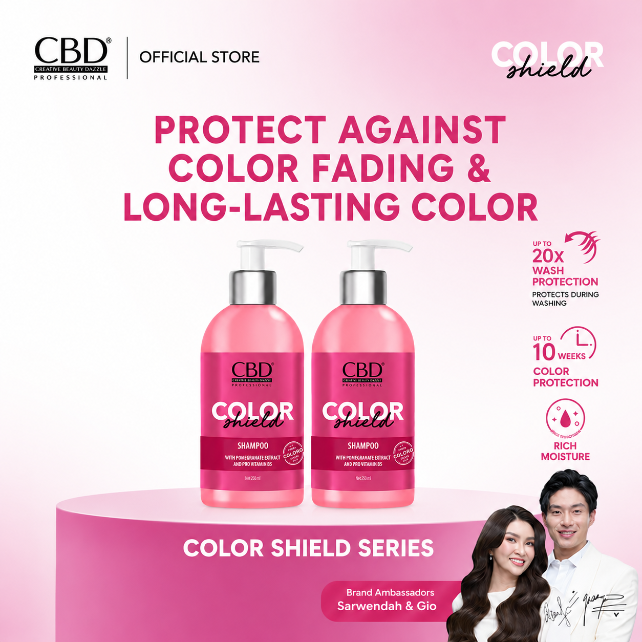 CBD Color Shield Bundle (Shampoo x2)