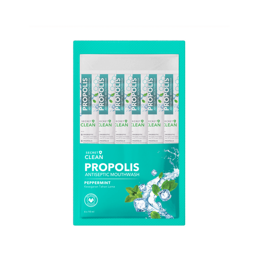 Secret Clean Peppermint Mouthwash (Sachet 6x10ml)