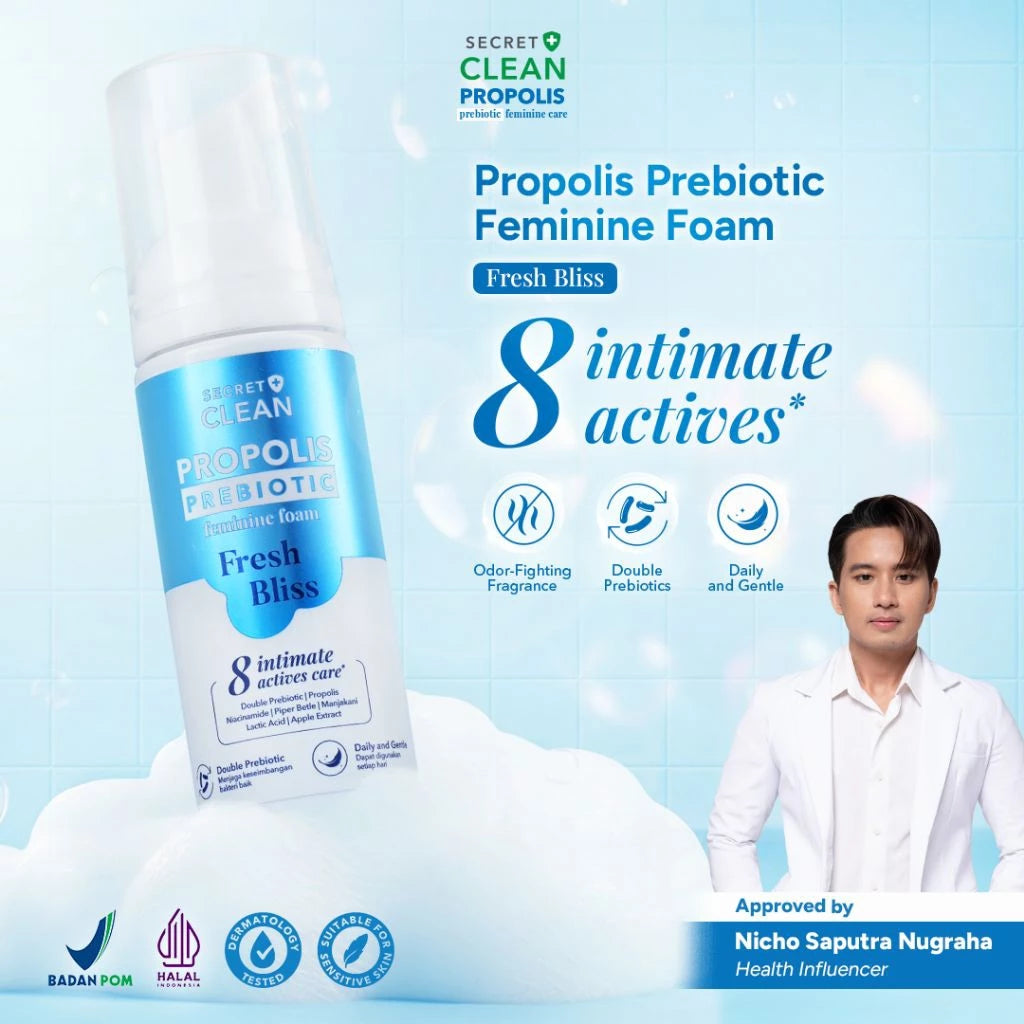 Secret Clean Propolis Prebiotic Feminine Foam - Fresh Bliss (60ml)