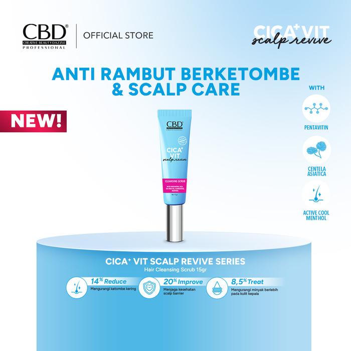 CBD Professional Cica+ Vit Scalp Revive Cleansing Scrub (15gr)