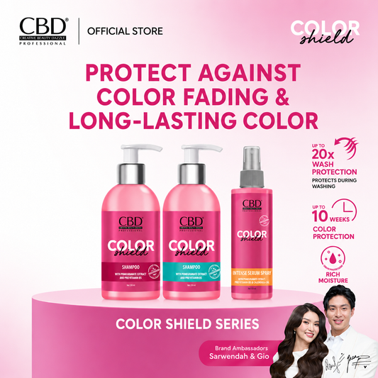 CBD Color Shield Bundle (Shampoo & Conditioner & Serum Spray)