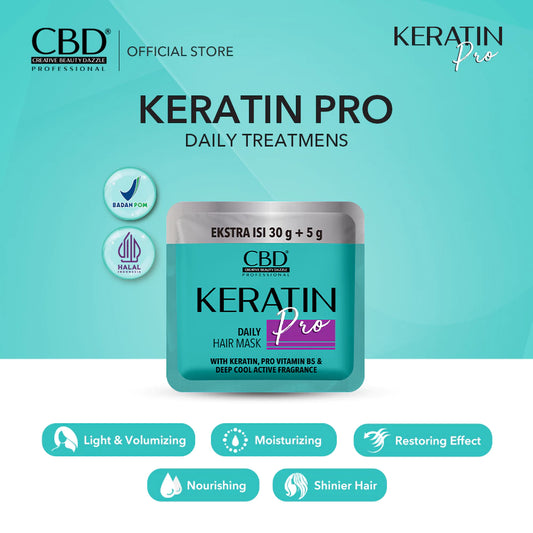 CBD Professional Keratin Pro Daily Hair Mask Sachet (35gr)