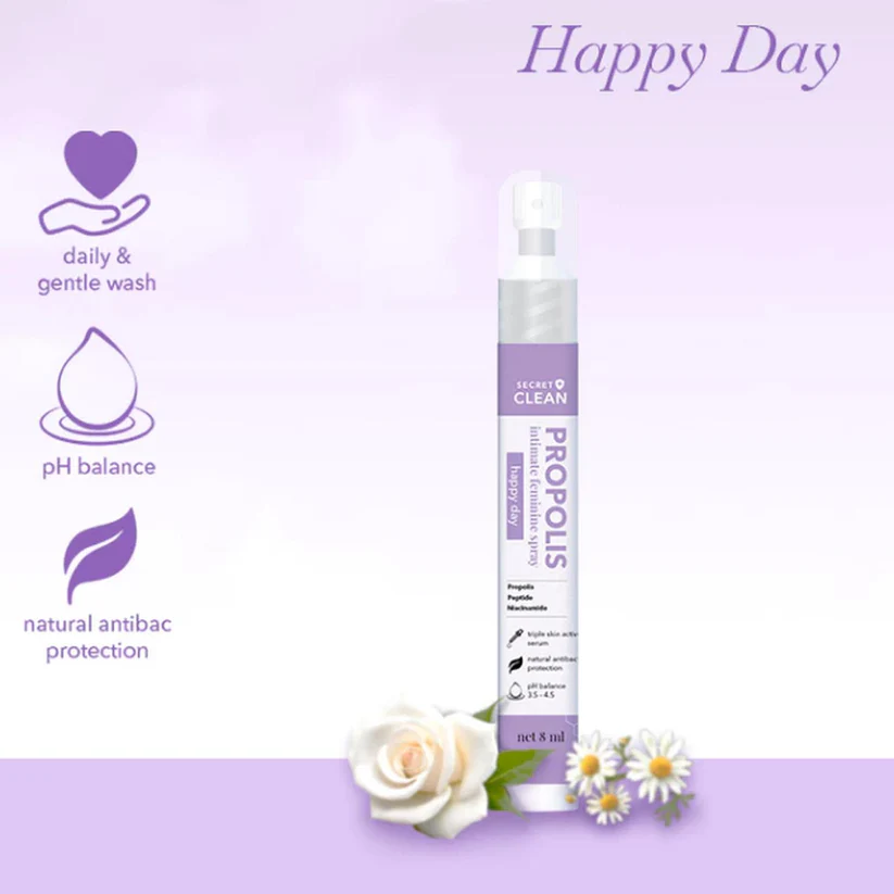 Secret Clean Propolis Feminine Spray - Happy Day (8ml)