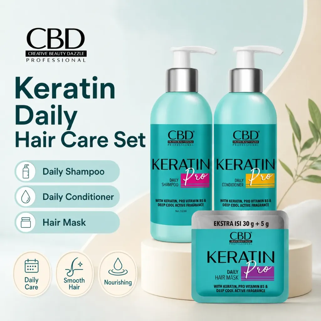 CBD Professional Keratin Daily Hair Care Set